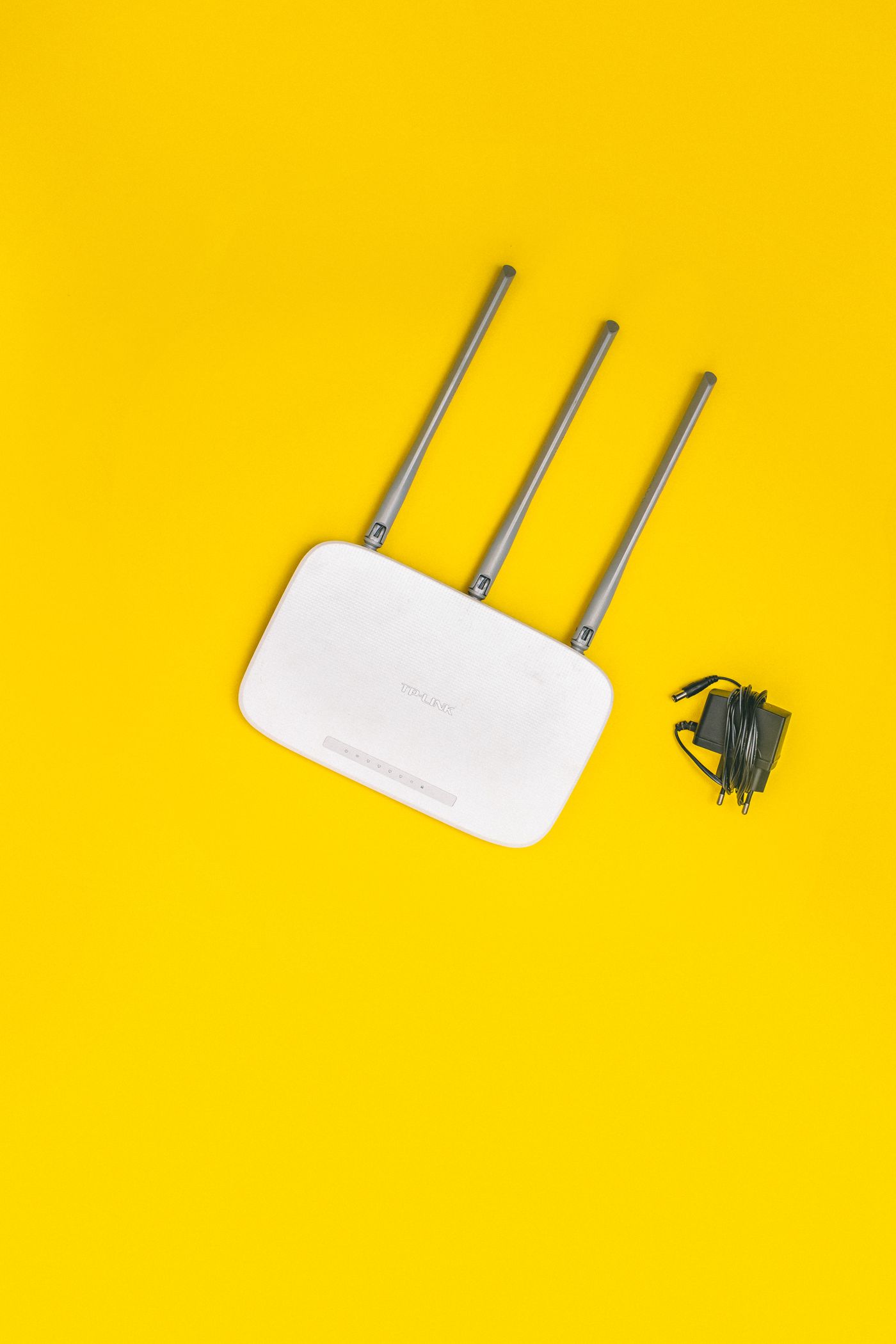 A wireless router and its power adapter