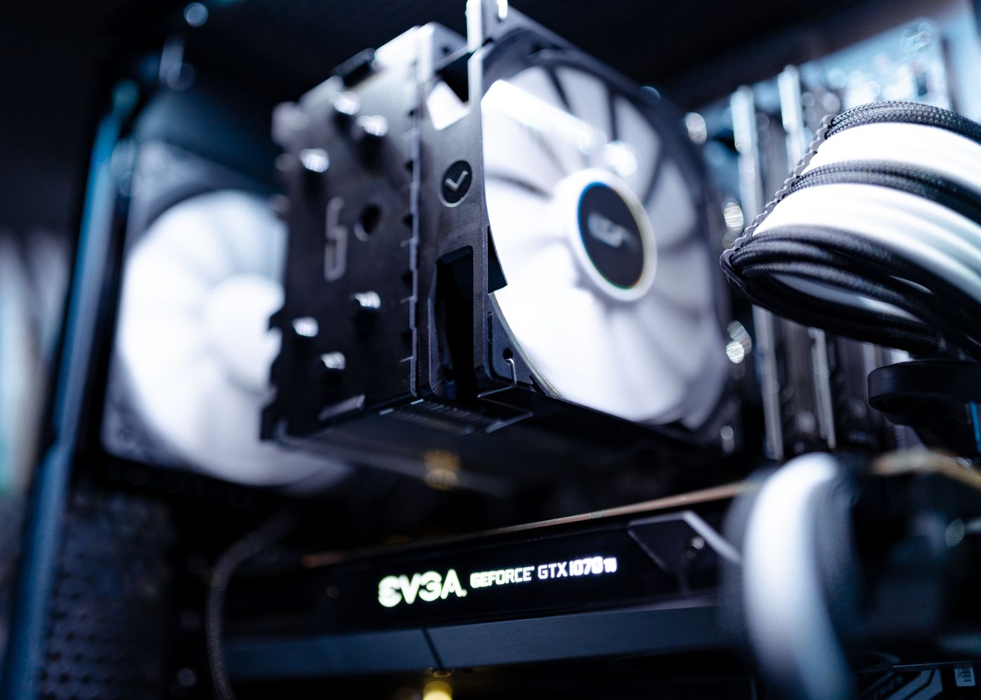 Cooling fan inside a desktop computer