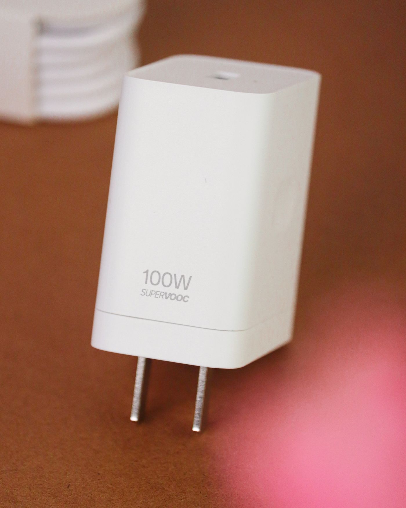 USB charger with its output rating printed on the casing